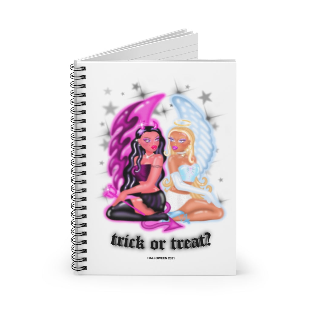 Trick or Treat Notebook (White)