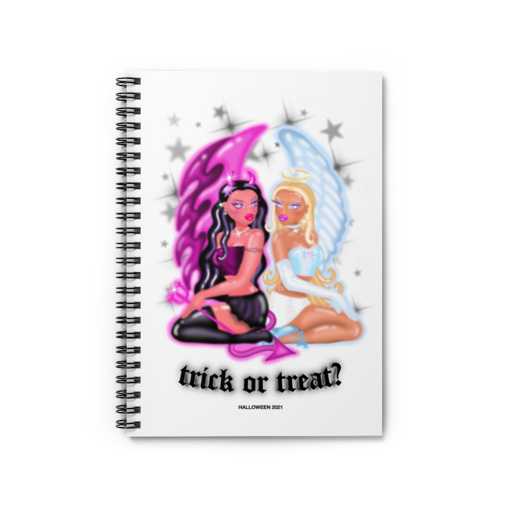 Trick or Treat Notebook (White)