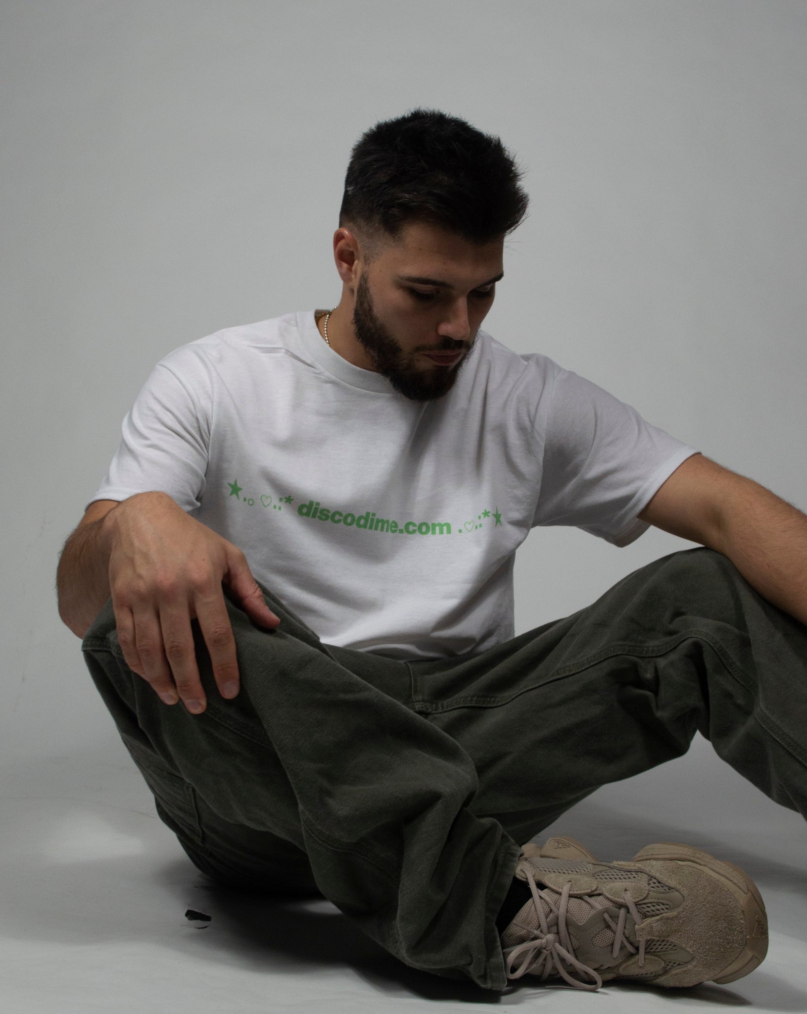 discodime.com Unisex T-Shirt (Green/White)