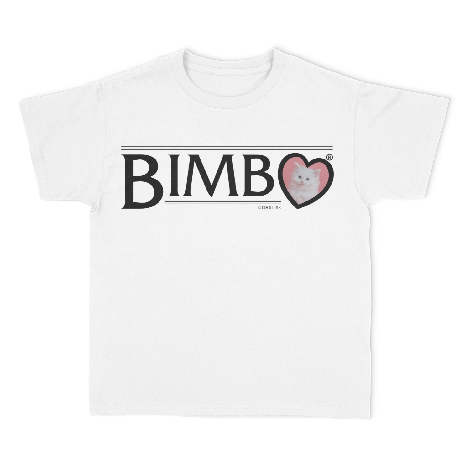 Bimbo Kitten Unisex T-Shirt (Black/White)