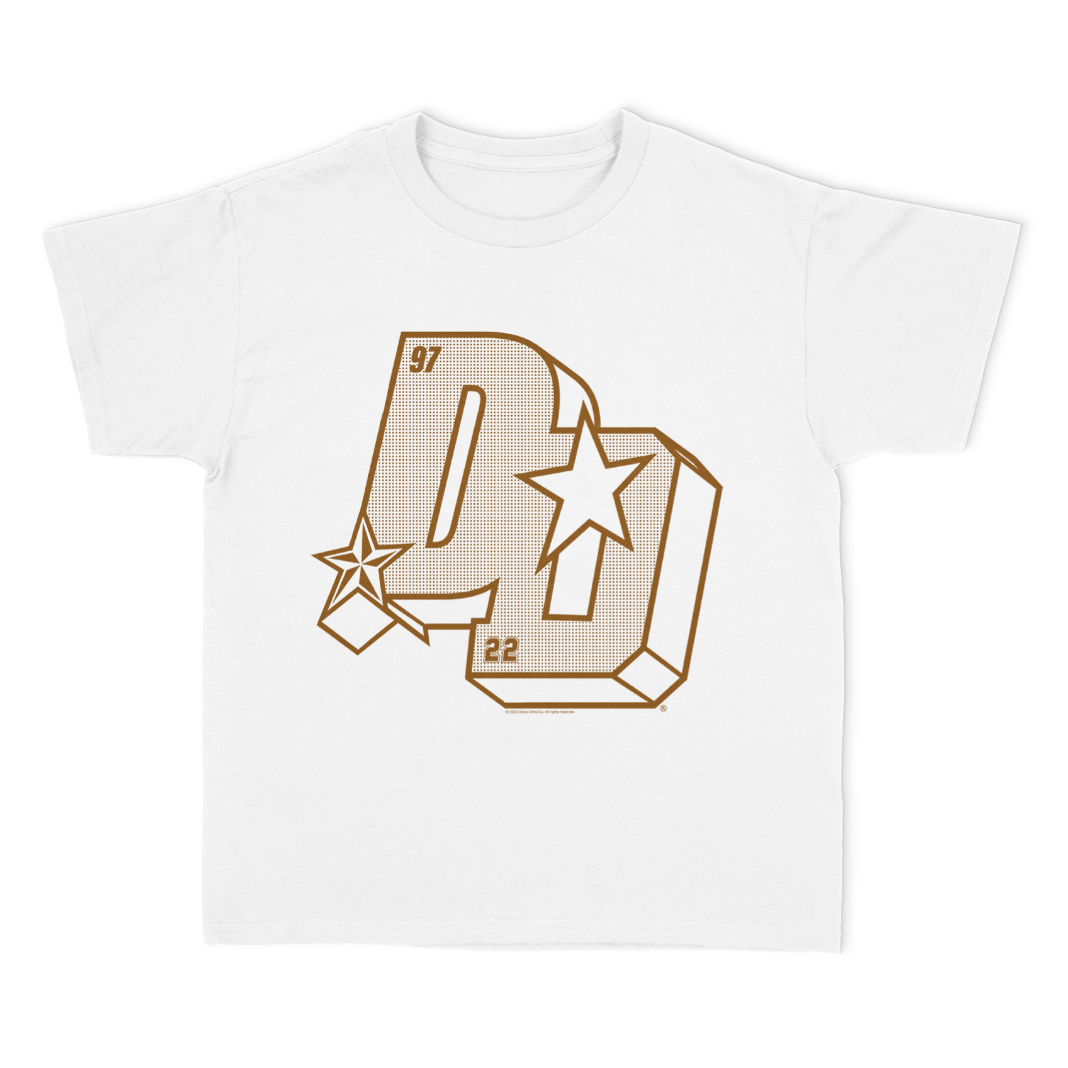 DD® Football Logo Unisex T-Shirt (Brown/White)